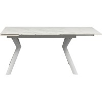 Extension Table Xenia White 140(+30+30)x80cm