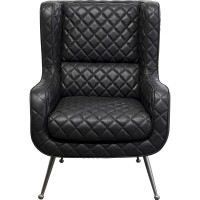 Armchair Nonna Smart Leather Black