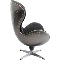 Fauteuil pivotant Lounge noir Grafite