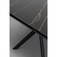 Extension Table Xenia Black 140(+30+30)x80cm