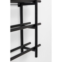 Wine Shelf Cape Town Black 80x34cm