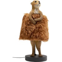 Table Lamp Animal Meerkat Fur 51cm